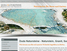 Tablet Screenshot of natursteine-ds.de